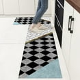 thumbnail image 1 of Kitchen Mat Set of 2, Cushioned Non-Slip Waterproof Rugs for Floor, Ergonomic Anti-Fatigue Kitchen Mats, Washable and Stain-Resistant for Kitchen and Office Use, 1 of 7