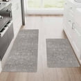 thumbnail image 1 of Kitchen Mat Set of 2 Non Slip Waterproof Kitchen Rugs, Washable Low Profile Floor Mats 17"x28" + 17"x48", Oriental Medallion Soft Mats for Sink, Laundry Room & Entryway, 1 of 6