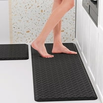 Kitchen Mat Set,2 PCS Cushioned Anti-Fatigue Kitchen Rug, Waterproof Non-Slip Kitchen Floor Mat,Ergonomic Comfort Rug Standing Mat for Kitchen,Home Floor,Office,Sink, Laundry(17.3"×29" 17.3"×47")