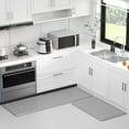 thumbnail image 1 of GPED Kitchen Mat Set, 2 Pcs Cushioned Anti-Fatigue Kitchen Rug, Waterproof Non-Slip Kitchen Floor Mat, Ergonomic Comfort Rug Standing Mat for Kitchen, Home Floor, Office, Sink, Laundry(Gray), 1 of 7