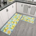 thumbnail image 1 of Kitchen Mat Set of 2 Non Slip Lemon Kitchen Runner Rug Farmhouse Floor Mat for Home Kitchen Decor-17*24 + 17*47 inches, 1 of 6
