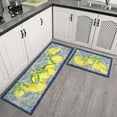 thumbnail image 1 of Kitchen Mat Set of 2 Non Slip Lemon Kitchen Runner Rug Farmhouse Floor Mat for Home Kitchen Decor-17*24 + 17*47 inches, 1 of 5