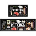 thumbnail image 1 of Kitchen Mat Set of 2 Non Slip Thick Kitchen Rugs and Mats for Floor Comfort Standing Mats for Kitchen, Sink, Laundry, 17"x47"+17"x28", 1 of 6