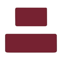 Kitchen Mat With Non Rubber Backing Modern Woven Design For Home Floor 2PCS