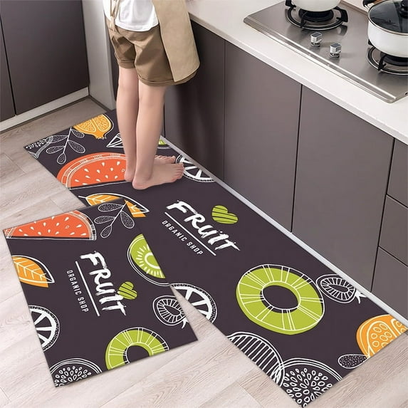 Kitchen Mat for Floor Anti Fatigue Bedroom Doormat Long Kitchen Set Bathroom Foot Mats Home Quick Cleaning Hallway Non-Slip Rug