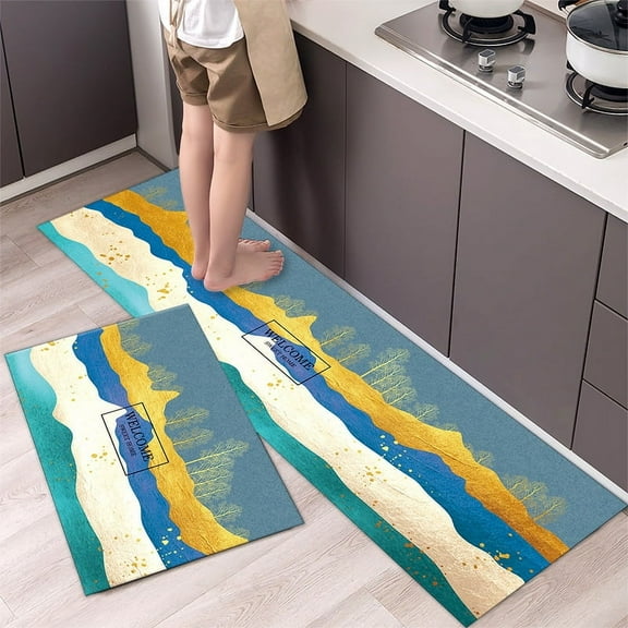 Kitchen Mat for Floor Anti Slip Bath Foot Mat Bedroom Living Room Long Soft Area Rug Washable Hallway Carpet Entrance Doormat