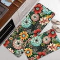 thumbnail image 1 of Kitchen Mats 2 PCS Boho Floral Kitchen Rugs Colorful Flowers Kitchen Rug Set Washable Non Slip Anti Fatigue Kitchen Rugs and Mats, 17.3"x30"+17.3"x47", 1 of 6