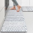 thumbnail image 1 of Kitchen Mats 2PCS,Cushioned Anti Fatigue Boho Kitchen Rugs and Mats,Non Slip Waterproof Kitchen Mats for Floor,Comfort Foam Standing Desk Mat for Home,Office,Sink,Laundry,Blue and White, 1 of 5