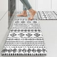 thumbnail image 1 of Kitchen Mats 2PCS,Cushioned Anti Fatigue Boho Kitchen Rugs and Mats,Waterproof Kitchen Mats for Floor Non Slip,Comfort Foam Standing Desk Mat for Kitchen Sink,Office,Laundry,Black and White, 1 of 6