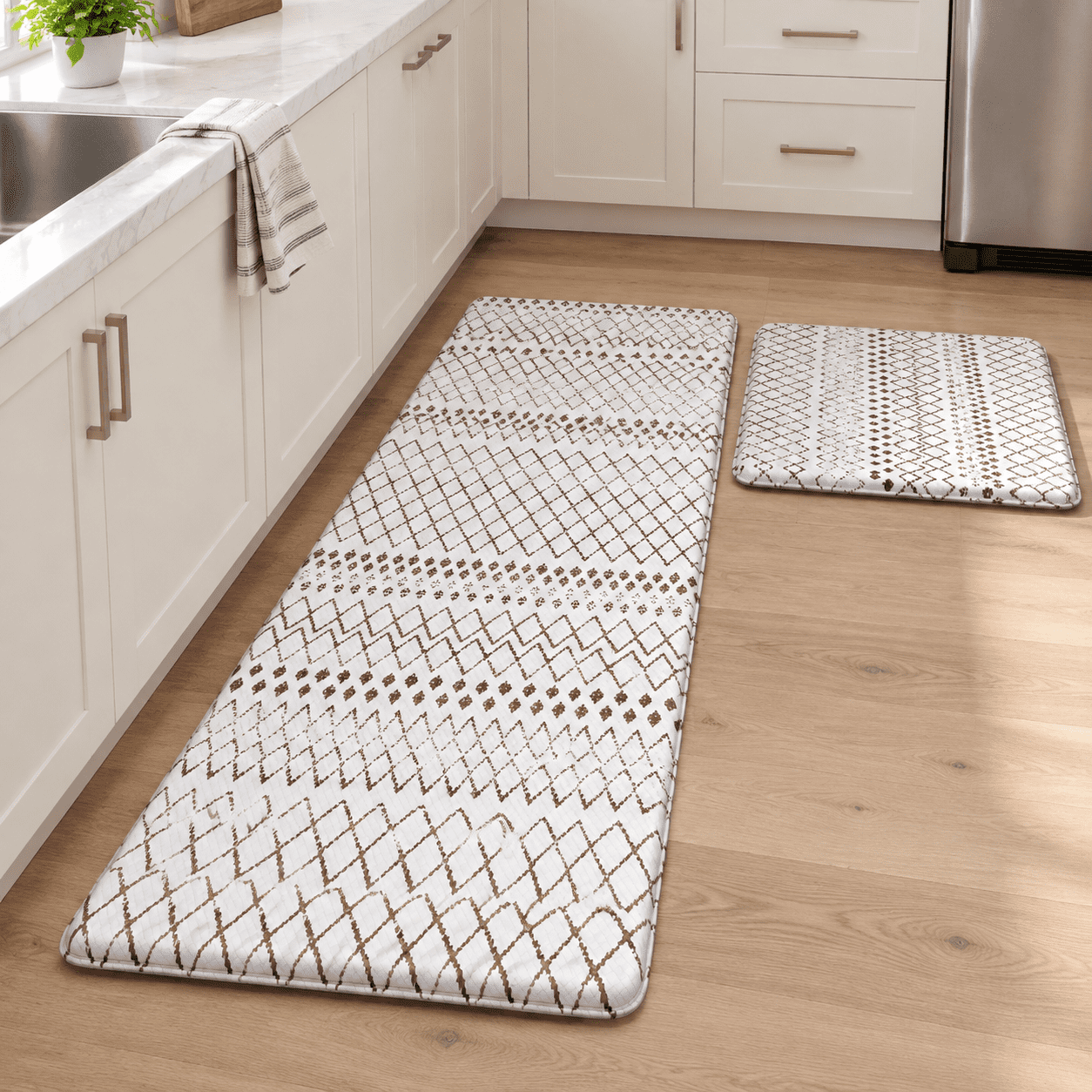Kitchen Mats 2cushioned Anti Boho For Floor - Walmart.com