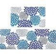 thumbnail image 1 of Kitchen Mats for Floor [2 PCS] Anti-Fatigue Comfort Kitchen Rugs, Boho Flower Cushioned Waterproof Kitchen Decor Mat Thick, Standing Floor Mats for Home/Office, 18''''x30''''+18''''x48''''(Blue), 1 of 5