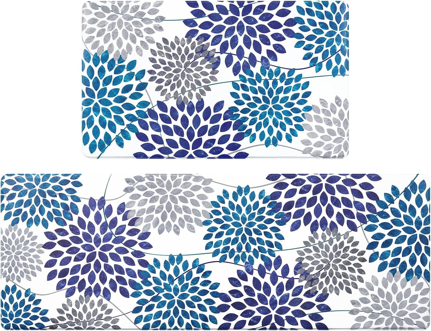 Kitchen Mats for Floor [2 PCS] AntiFatigue Comfort Kitchen Rugs, Boho