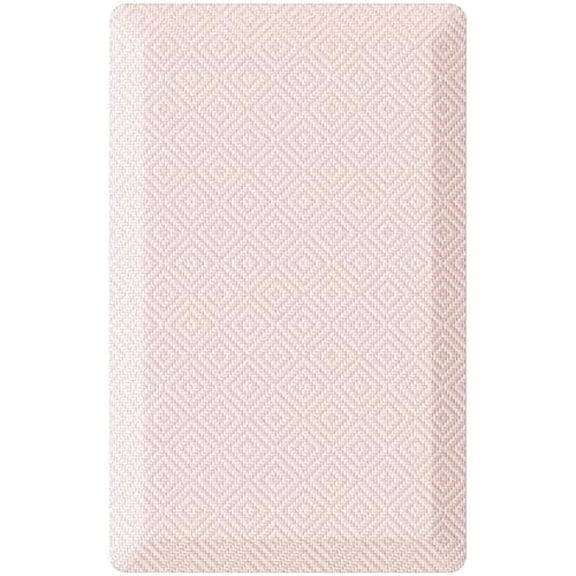 Kitchen Mats for Floor, 3/4 Inch Thick Kitchen Rugs, 20''x32'' Anti Fatigue Standing Cushioned Mat, Waterproof,Comfort Ergonomic Mat for Office, Home, Sink, Pink Non-Slip Bottom