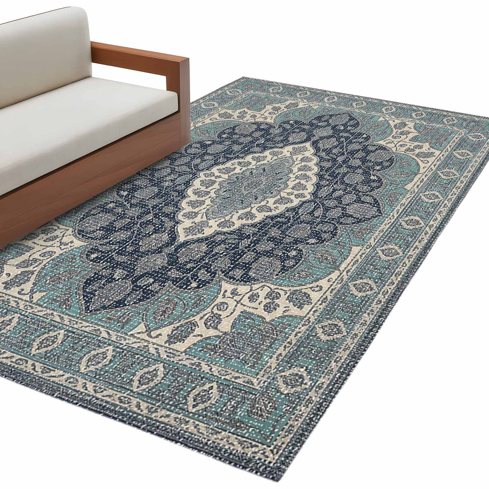 Kitchen Mats for Floor 3x5 Ft, Aztec Southwest Non Slip Area Rugs for ...