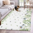 thumbnail image 1 of Kitchen Mats for Floor 3x5 Ft, Farmhouse Botancial Non Slip Area Rugs for Kitchen Bedroom Entryway, Pastoral Daisy Leaves Watercolor Washable Carpet Runner Rug Floor Mats for Bedroom Home Decor, 1 of 8