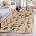 thumbnail image 1 of Kitchen Mats for Floor 3x5 Ft, Farmhouse Non Slip Area Rugs for Kitchen Bedroom Entryway, Vintage Country Farm Animals Brown Washable Carpet Runner Rug Floor Mats for Bedroom Home Decor, 1 of 8