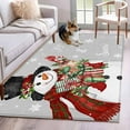 thumbnail image 1 of Kitchen Mats for Floor 3x5 Ft, Grey Snowman Christmas Non Slip Area Rugs for Kitchen Bedroom Entryway, Xmas Snowflake Winter Gifts Washable Carpet Runner Rug Floor Mats for Bedroom Home Decor, 1 of 9