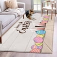 thumbnail image 1 of Kitchen Mats for Floor 3x5 Ft, Happy Easter Non Slip Area Rugs for Kitchen Bedroom Entryway, Colorful Spring Eggs Beige Wooden Washable Carpet Runner Rug Floor Mats for Bedroom Home Decor, 1 of 8