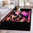 thumbnail image 1 of Kitchen Mats for Floor 3x5 Ft, Pink Dinosaur Non Slip Area Rugs for Kitchen Bedroom Entryway, JUST A Boy Who Loves Dinosaur Jungle Animals Washable Carpet Runner Rug Floor Mats for Bedroom, 1 of 8