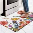 thumbnail image 1 of Kitchen Mats for Floor, Anti-Fatigue Comfort Kitchen Rugs, Cushioned Waterproof Non-Slip Kitchen Decor Mat Thick, Floral Farmhouse Standing Mat for Home/Office/Laundry/Sink, 18''''x30''''(White), 1 of 5
