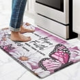 thumbnail image 1 of Kitchen Mats for Floor Butterfly Floral Kitchen Rug Anti Fatigue Mats for Kitchen Floor, Farmhouse Daisy Kitchen Rugs Non Slip Washable Comfort Kitchen Floor Mat for Home, Sink, 18'''' x 30'''', 1 of 6