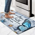 thumbnail image 1 of Kitchen Mats for Floor Butterfly Floral Kitchen Rug Anti Fatigue Mats for Kitchen Floor, Farmhouse Daisy Kitchen Rugs Non Slip Washable Comfort Standing Mat for Home, Office, 18'''' x 30'''', Grey, 1 of 6