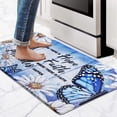 thumbnail image 1 of Kitchen Mats for Floor Butterfly Floral Kitchen Rugs Anti Fatigue Mats for Kitchen Floor, Farmhouse Daisy Kitchen Rugs Non Slip Washable Kitchen Floor Mat for Home, Sink, 18'''' x 30'''', Blue, 1 of 6