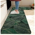 thumbnail image 1 of Kitchen Mats for Floor Cushioned Anti Fatigue Mats for Kitchen Floor Green Kitchen Floor Mat Memory Foam Boho Kitchen Rugs Luxury Kitchen Runner Kitchen Rugs Sets of 2, 17.3x28 + 17.3x47, 0.4 inches, 1 of 6
