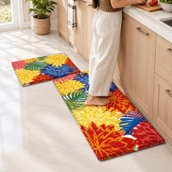 Kitchen Mats For Floor 2cushioned Anti Waterproof Non Slip Mat Rug ...