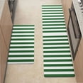 thumbnail image 1 of Kitchen Mats For Floor,Aesthetic Leaf Green And White Vertical Kitchen Rug For Kitchen ,Laundry,Office, 1 of 5