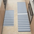 thumbnail image 1 of Kitchen Mats For Floor,Aesthetic Pastel Blue And White Ripple Kitchen Rug For Kitchen ,Laundry,Office, 1 of 5