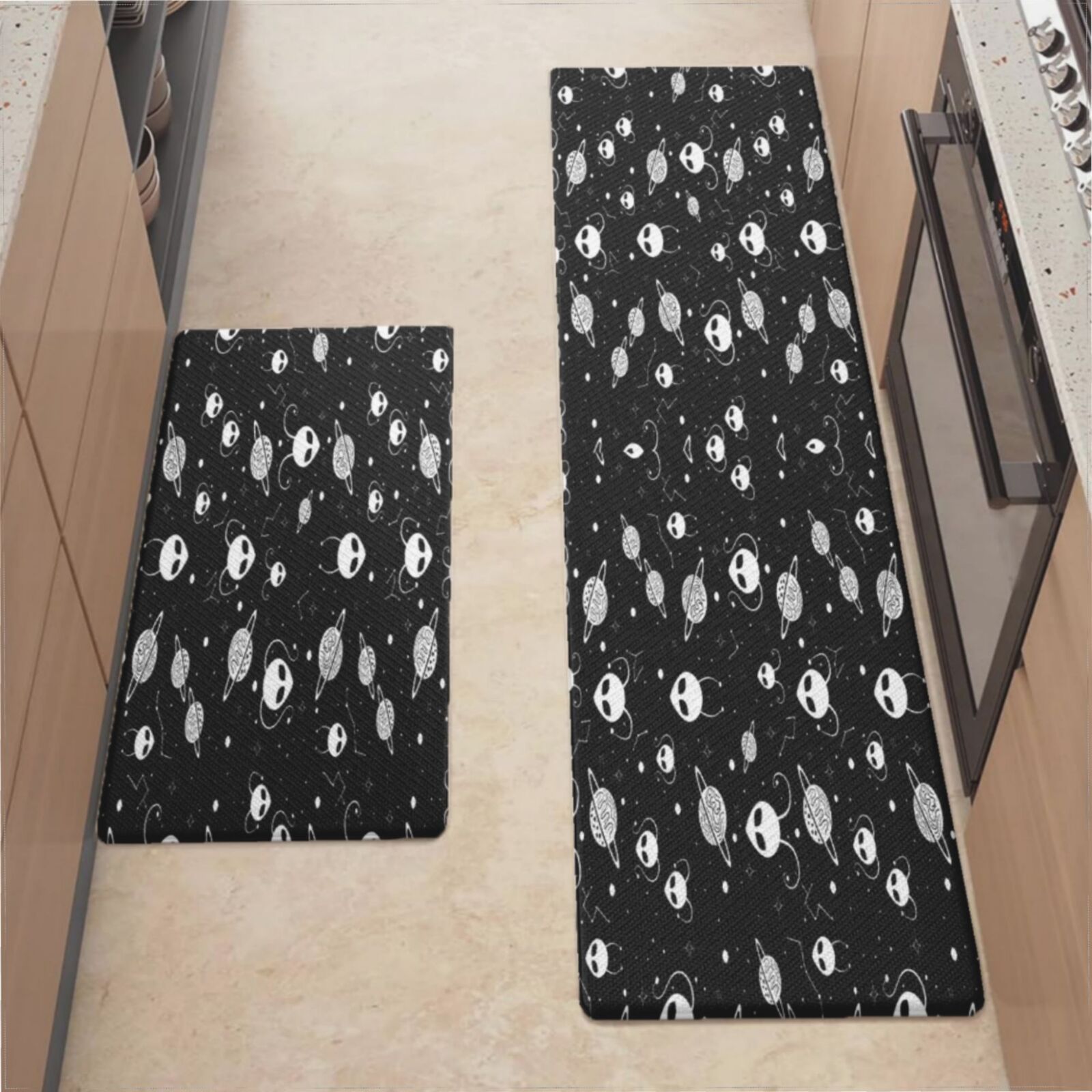 Kitchen Mats For Floor,Amazing Aliens In The Universe With Planet And ...
