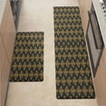 thumbnail image 1 of Kitchen Mats For Floor,Black And Gold Fleur De Lis Kitchen Rug For Kitchen ,Laundry,Office, 1 of 5