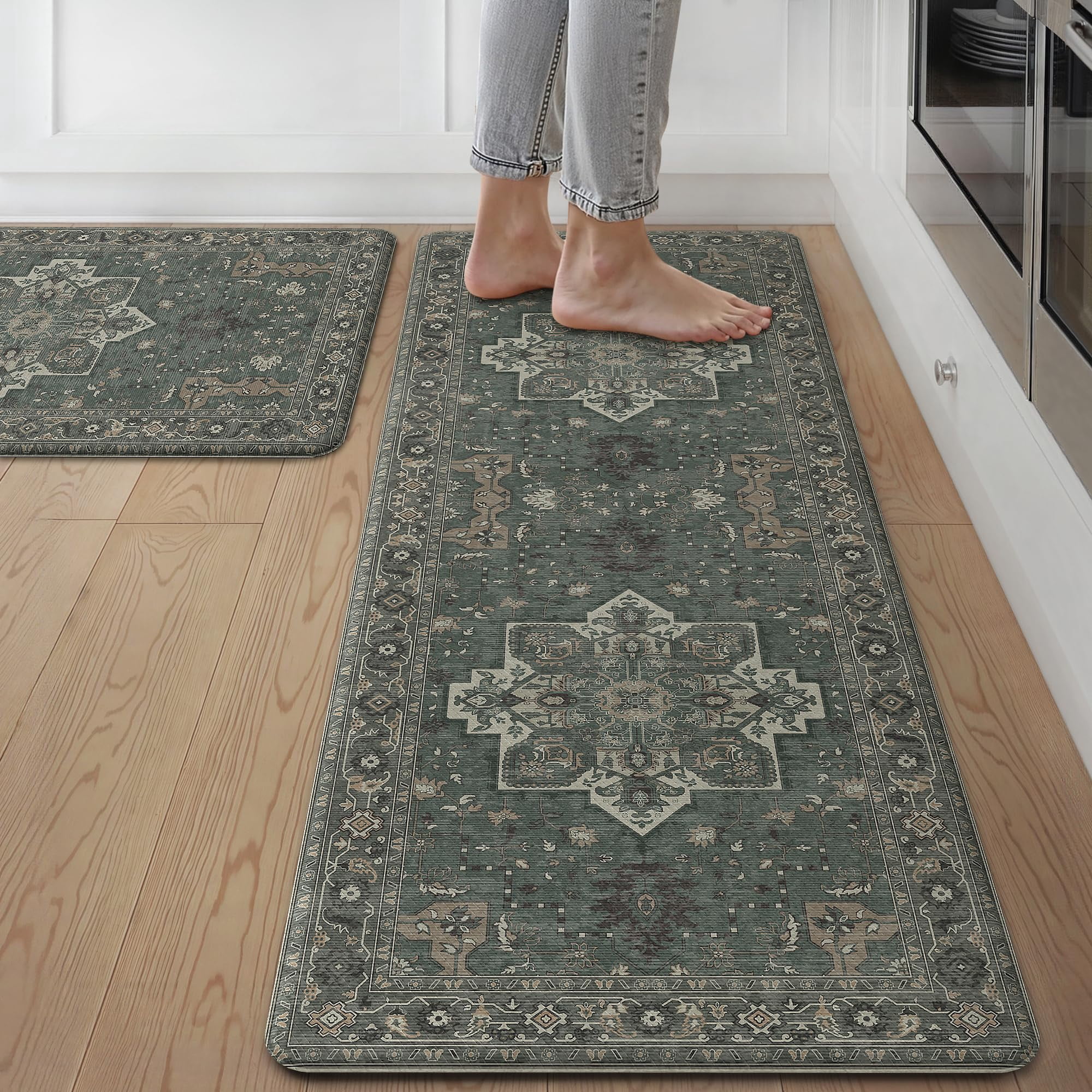 Kitchen Mats Forest Green 17.3