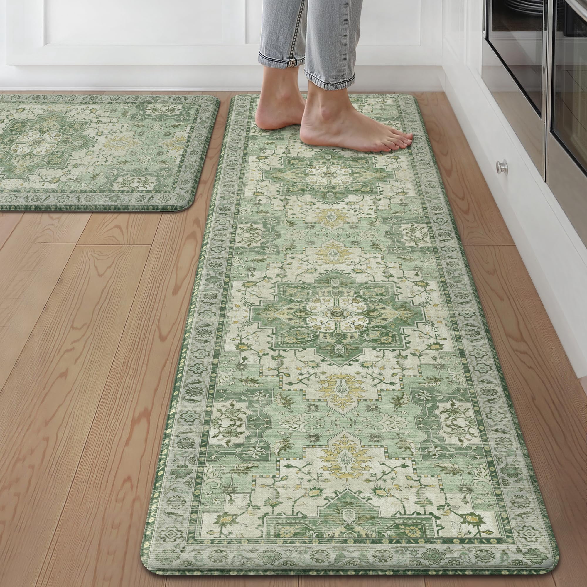 Kitchen Mats Light Green 17.3