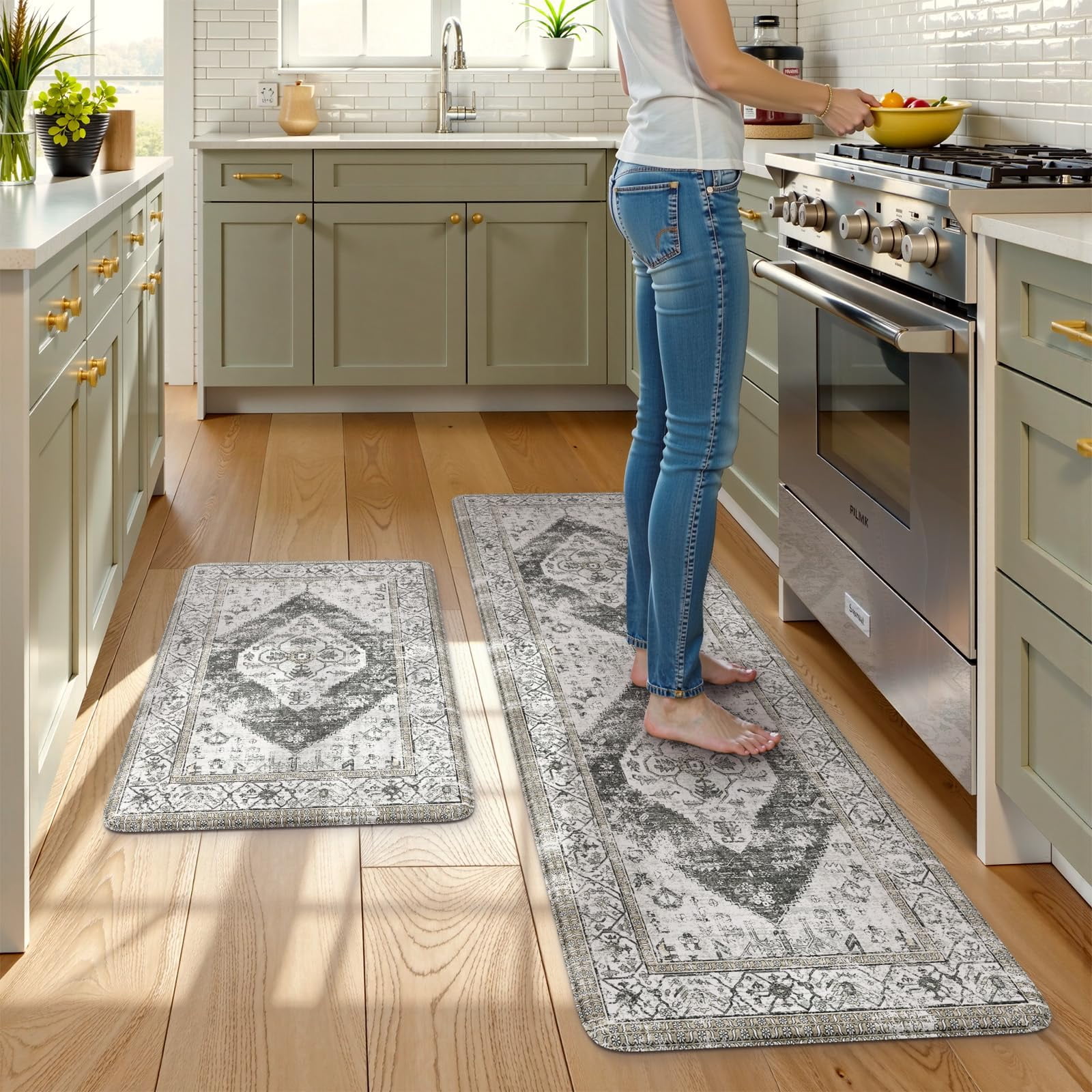 Kitchen Mats Light Grey 20