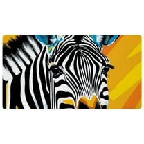 Kitchen Mats Non Slip Kitchen Floor Rug Sets Comfort Heavy Duty Standing Mats Cushioned Farmhouse Chef Mats, Zebra