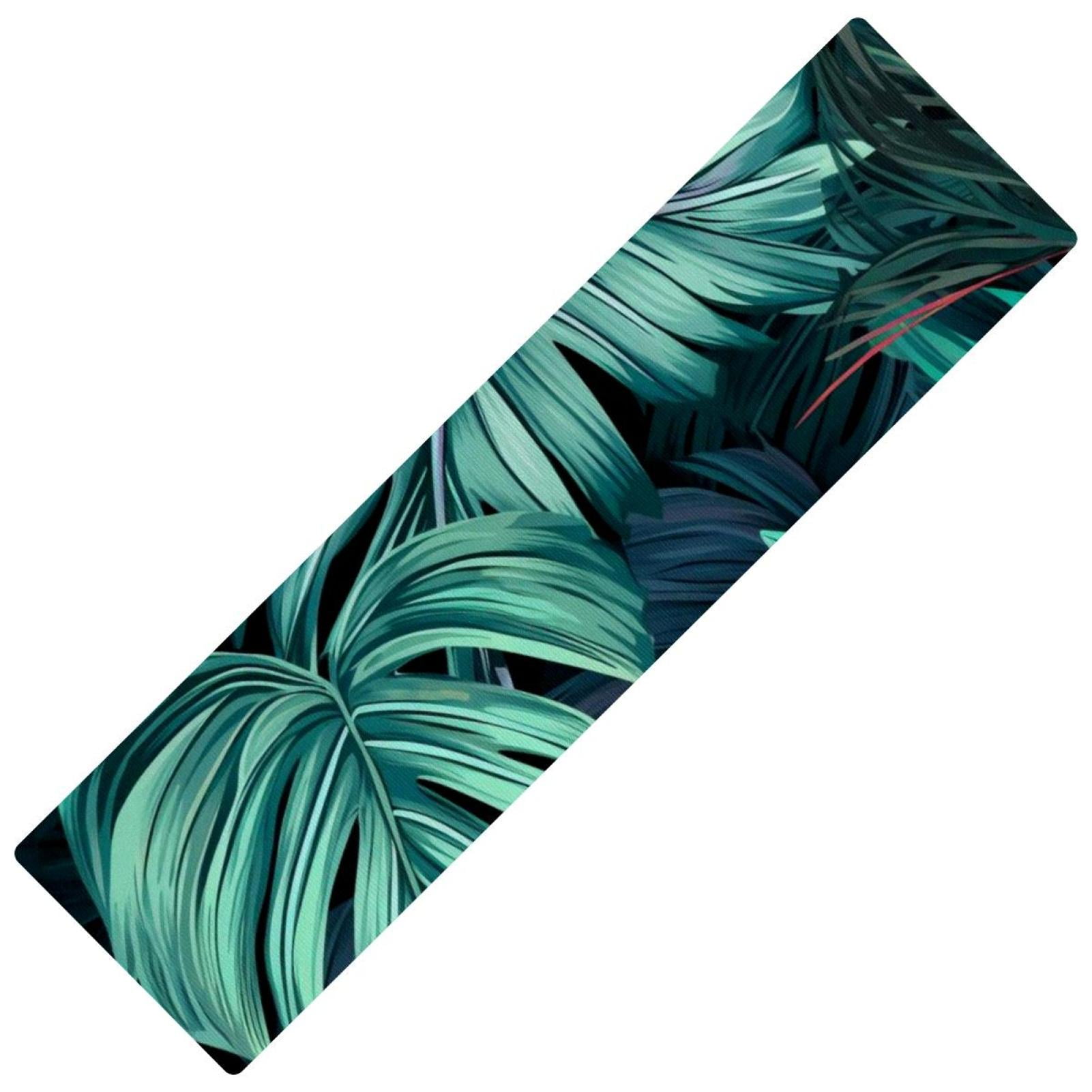 Kitchen Mats Non Slip Rubber Sole Kitchen Rugs Tropical Leaves Kitchen