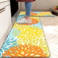 thumbnail image 1 of Kitchen Mats Set of 2 Cushioned Anti Fatigue Kitchen Rugs Waterproof Non Slip Kitchen Runner Memory Foam Kitchen Floor Mat Comfort Standing Mat for Sink,Office,Laundry, 1 of 3