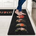 thumbnail image 1 of Kitchen Mats Set of 2, Moon Phase Mushroom Black Kitchen Rugs Anti Fatigue Kitchen Mats for Floor, Non Slip Kitchen Rug Waterproof 17"X29.5"+17"X47", 1 of 6