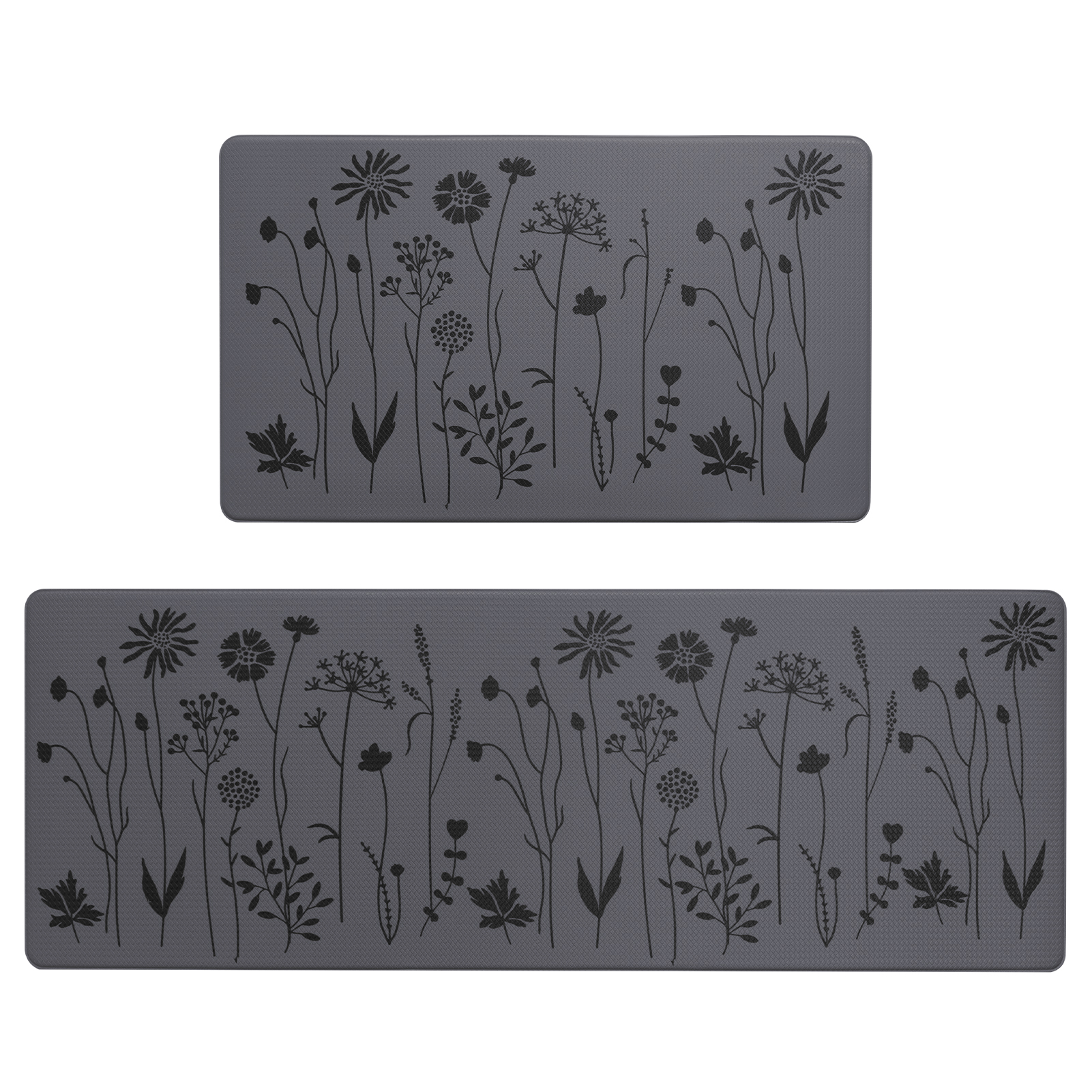 Red Kitchen Mat Rugs Sets of 2 Buffalo Plaid Kitchen Rug Washable Non