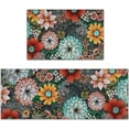thumbnail image 1 of Kitchen Mats Sets 2 Piece,Cushioned Anti Fatigue Kitchen Mats， Washable Kitchen Rugs,Non-Slip Kitchen Floor Mats,Boho Floral Kitchen Rugs,Colorful Flowers Kitchen Mats,17.3"x30"+17.3"x47", 1 of 6