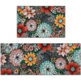 thumbnail image 1 of Kitchen Mats Sets 2 Piece,Cushioned Anti Fatigue Kitchen Mats， Washable Kitchen Rugs,Non-Slip Kitchen Floor Mats,Boho Floral Kitchen Rugs,Colorful Flowers Kitchen Mats,17.3"x30"+17.3"x47", 1 of 6