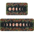 thumbnail image 1 of Kitchen Mats Sets 2 Piece, Cushioned Anti Fatigue Kitchen Rugs for Floor, Non-Skid Washable Kitchen Mats, Boho Floral Kitchen Rugs, Moon Phase Kitchen Rugs and Mats,17.3"x30"+17.3"x47", 1 of 6