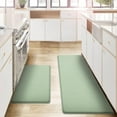 thumbnail image 1 of Kitchen Mats and Rugs Set of 2 - Cushioned Anti-Fatigue Kitchen Rug for Floor Washable 17"x29" +17"x59", Light Green, 1 of 7