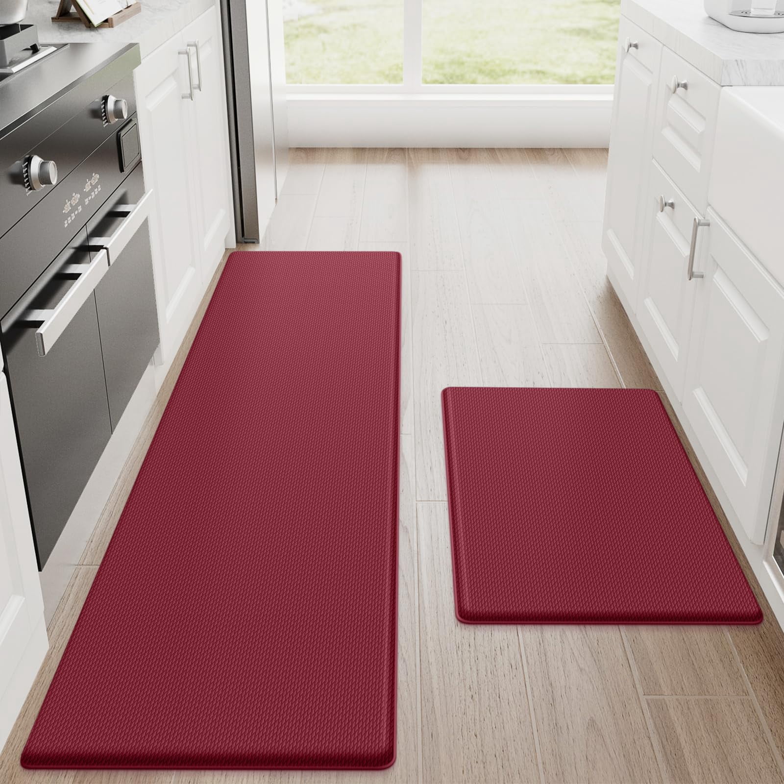 Kitchen Mat Rag Kitchen Mats for Floor, 2-Piece Anti-Fatigue Kitchen Rugs - Walmart.com