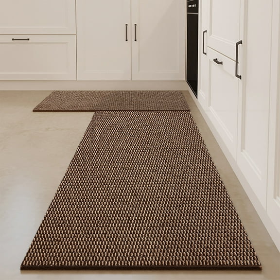 Kitchen Mats for Floor Anti-Fatigue Non Slip Floor Mats 59.05x15.74in New Commercial Heavy Duty Drainage Rubber Kitchen Mat Black Bar Floor Mat