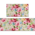 thumbnail image 1 of Kitchen Mats for Floor Kitchen Rugs Sets of 2 Non Slip Washable Brown Coffee Kitchen Rugs Anti Fatigue 47x17 Inch and 29x17, 1 of 6
