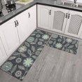 thumbnail image 1 of Kitchen Mats for Floor Set of 2 Pieces Floral Kitchen Rugs and Mats Non Skid Washable Kitchen Floor Mat(17" Wx30 L+17" Wx 47" L), 1 of 6
