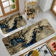 thumbnail image 1 of Kitchen Mats for Floor Set of 2 Pieces Marble Pattern Kitchen Rugs and Mats Non Skid Washable Kitchen Floor Mat(17" Wx30 L+17" Wx 47" L), 1 of 6